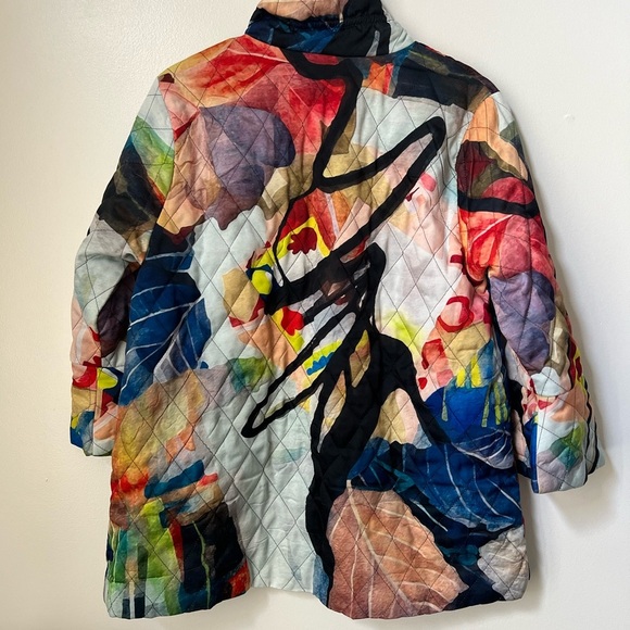 Damee Colorful Abstract Wearable Art Jacket - Picture 6 of 6